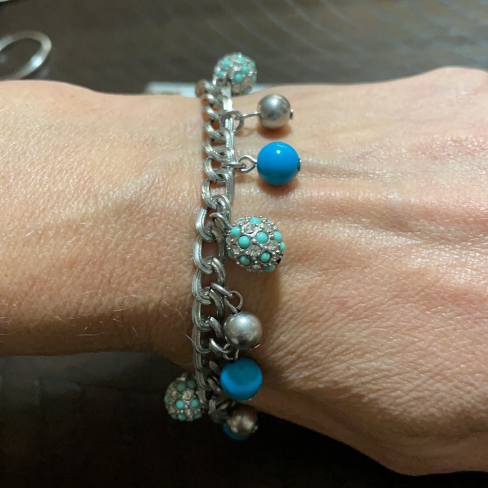 Lia Sophia Turquoise and silver bracelet